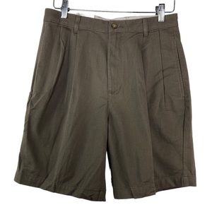 New BillBass Relaxed Fit Cotton Chino Shorts Brown